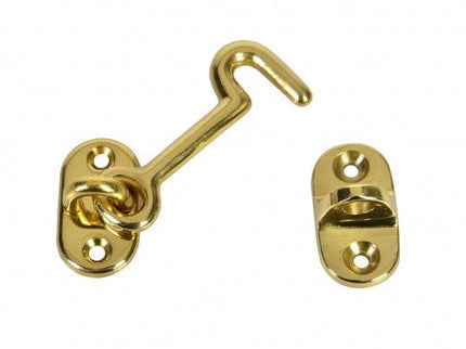 Solid Brass Cabin Hook (Polished)