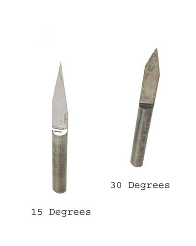 Solid Carbide D-Cutter (15°/20°/30° point) 1/8" Shank