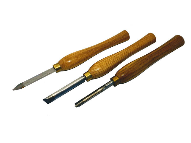 3pc Carbide Tipped Woodturning Set