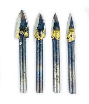 4pc Tree Head Carbide Tipped Wood Carving Bit Set ( 6mm Shank )