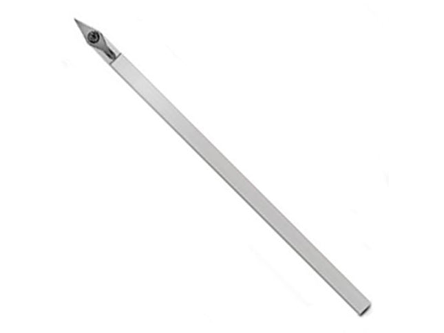 Diamond Shape Carbide Replaceable Tip 10x30mm Woodturning Blank, 10x10x235mm