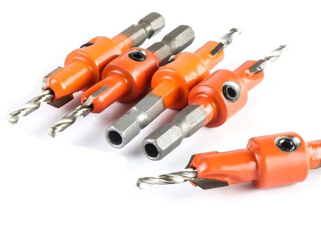 Carbide Tipped Drill & Countersink with Quick Change Shank