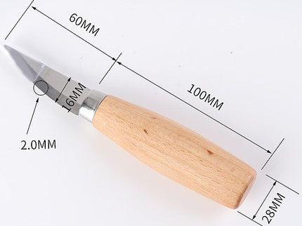 Carving Shaving Knife (Round handle)