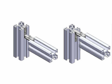 90° Corner Connector for Aluminium Extrusions