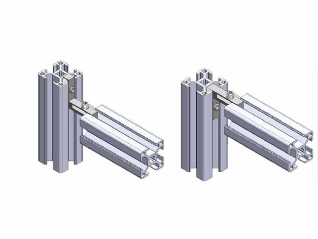 90° Corner Connector for Aluminium Extrusions