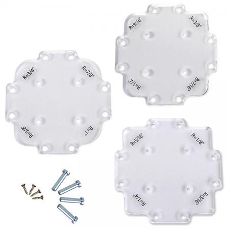 3 set Corner Radius Jig Router Templates