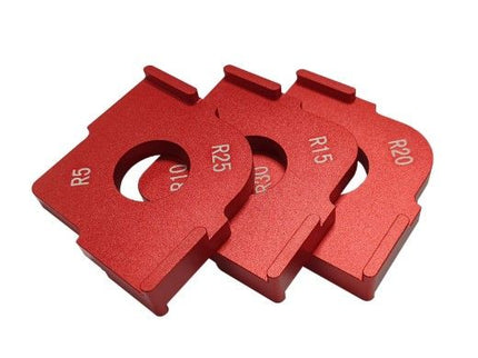3pc Set Corner Radius Jig Router Templates