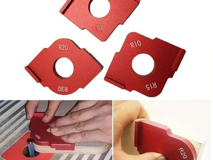 3pc Set Corner Radius Jig Router Templates