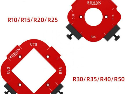 2pc/set Corner Radius Jig Router Templates (R10~R50)
