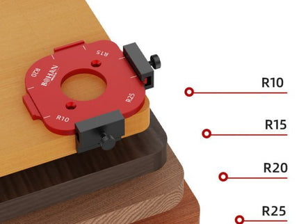 2pc/set Corner Radius Jig Router Templates (R10~R50)