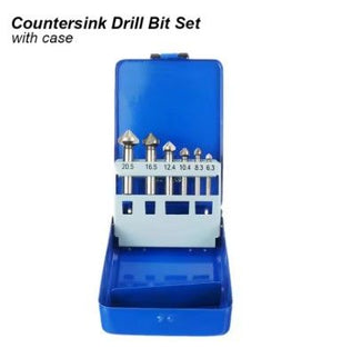 6pc/set Countersink Bit Set (3-flute)