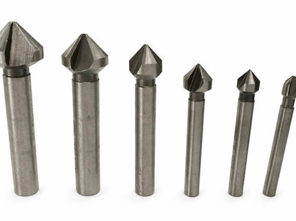 6pc/set Countersink Bit Set (3-flute)