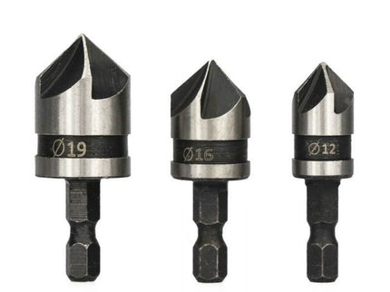 3 in 1 Countersink Set / Handle