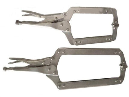 Deep C-Clamp Locking Plier With Swivel Pad
