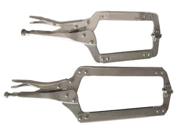 Deep C-Clamp Locking Plier With Swivel Pad