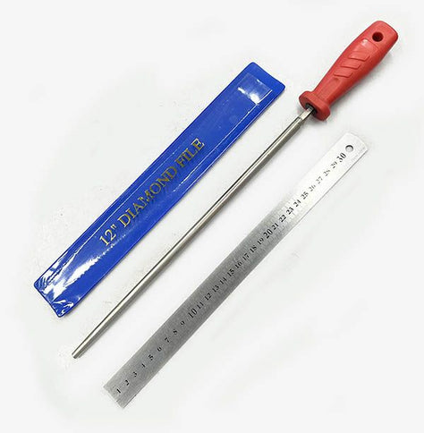 Diamond Round File (Knife Honed Steel)