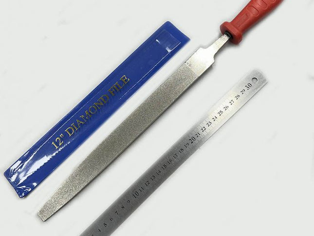 Double Sided Diamond Flat File (12")