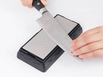 Double Side Diamond Sharpening Stone with Base Stand