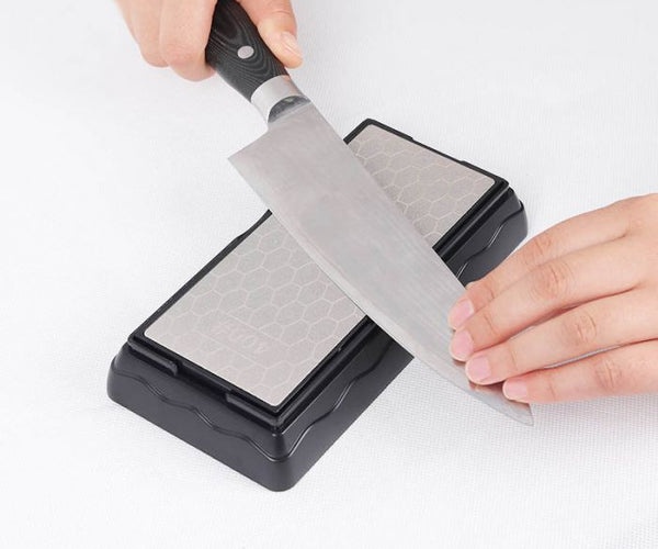 Double Side Diamond Sharpening Stone with Base Stand