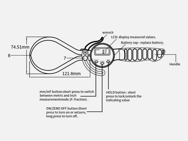 Digital Outside Caliper