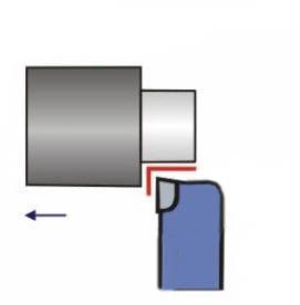 Brazed Tip Out & Face Turning Bit (Right)