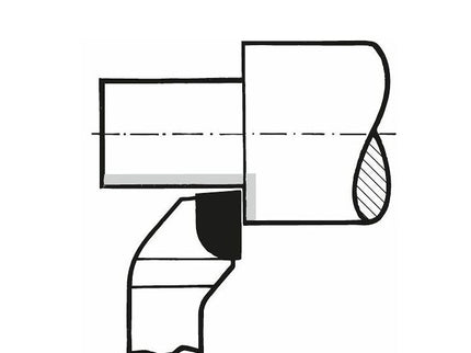 Brazed Tip Out & Face Turning Bit (Left)
