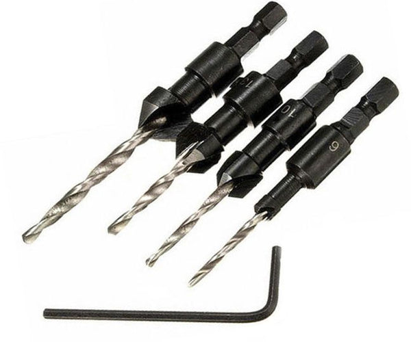 4pc Drill & Countersink Set
