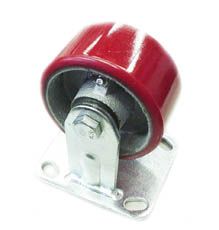 Heavy Duty PU /Cast Iron Wheel Castor (Fixed) 50mm Wide