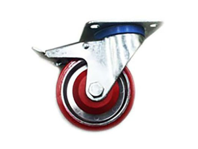 Medium Duty PU /Alloy Wheel Castor (Swivel with Brake) 35mm Wide