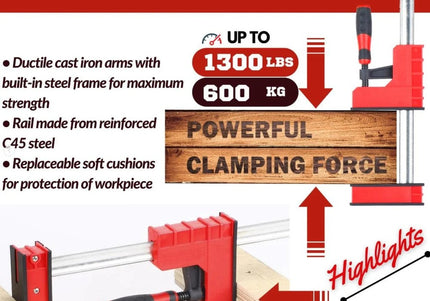 DURATEC Heavy Duty Parallel Clamp