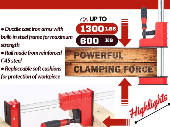 DURATEC Heavy Duty Parallel Clamp