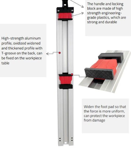 DURATEC Clamp Edge Guide & Extension (70mm Wide)