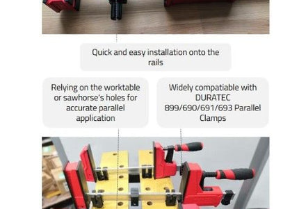 DURATEC 4pc/set Parallel Clamp Positioning Block