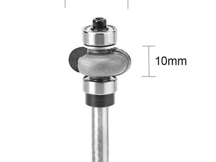 McJING Tools edge fluting bit with sharp cutting edges for wood routing and decorative edge design.