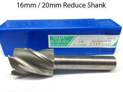 HSS End Mill Reduce Shank (4-Flute) Metric