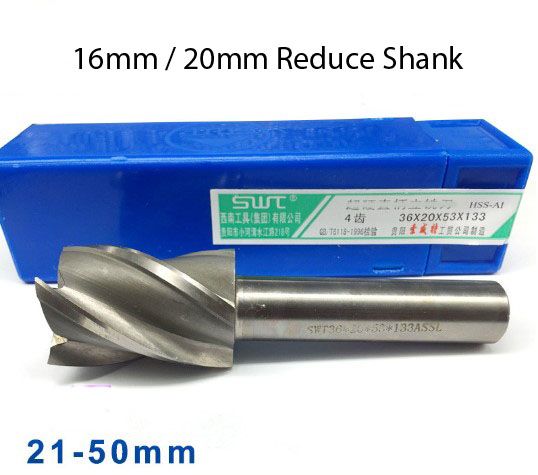 HSS End Mill Reduce Shank (4-Flute) Metric