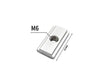 M6 x 25mm Bar with 1 Hole