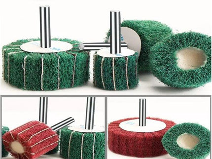 Nylon Scouring Wheel with 6mm Shank