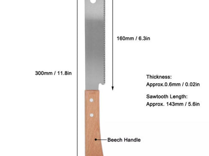 Flush Cut Saw (Wooden Handle)