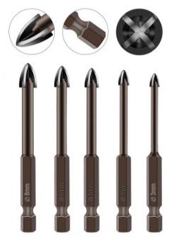 Glass / Tiles Drill Bit ( 4-Flute)