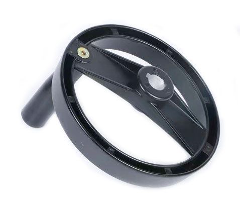 Alloy Foldable Handle Spoke Hand Wheel (Through Hole with Keyway)