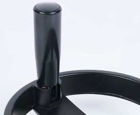 Alloy Foldable Handle Spoke Hand Wheel (Through Hole with Keyway)