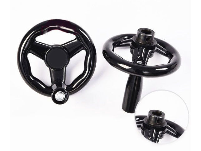 Bakelite Wheel Handle (Blind Hole with 12mm Alloy Hole)