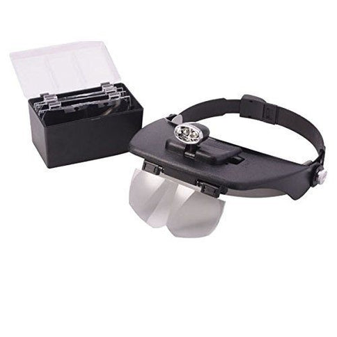 Headband Loupe With LED Light /4 Lenses