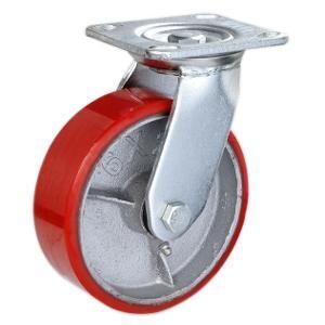 Heavy Duty PU /Cast Iron Wheel Castor (Swivel) 50mm Wide