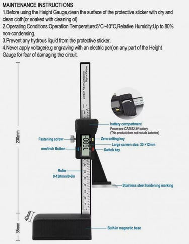 Mini Digital Height Gauge