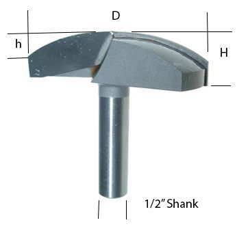 Horizontal Crown Moulding Bit