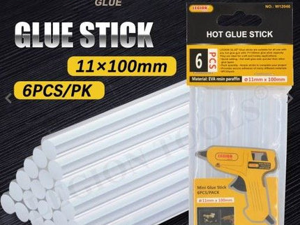 Hot Glue Stick (6ps/set) 11mm x 100mm