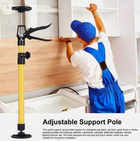 2pc Telescopic Support Rod Steel Quick Support Pole