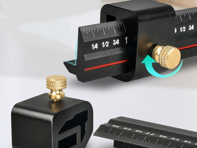 L-Shape Edge Ruler and Stop